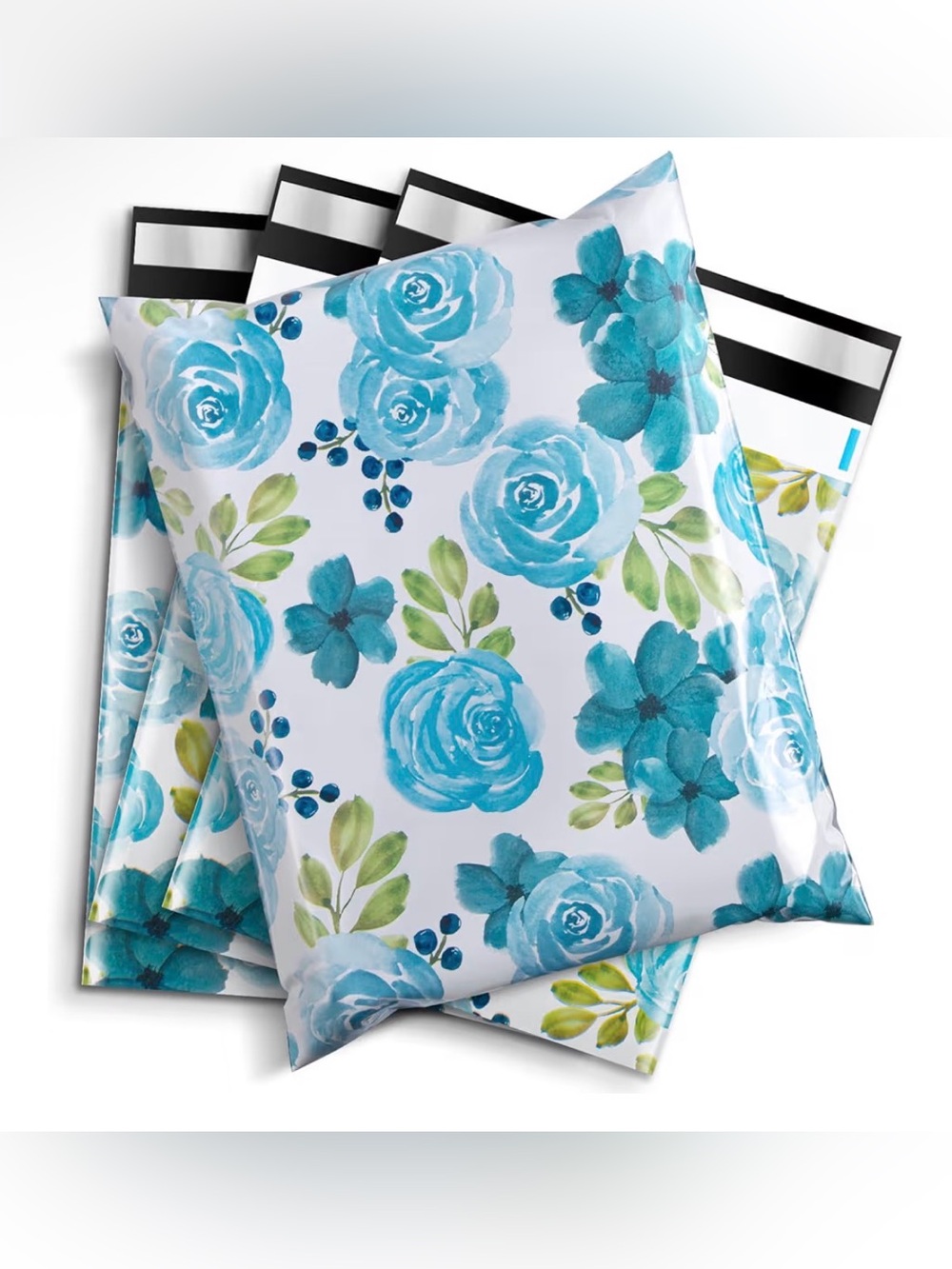 Polymailers Blue Floral 14.5x19